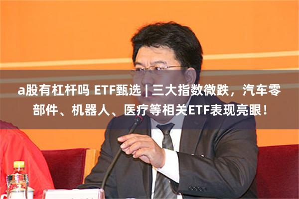 a股有杠杆吗 ETF甄选 | 三大指数微跌，汽车零部件、机器人、医疗等相关ETF表现亮眼！