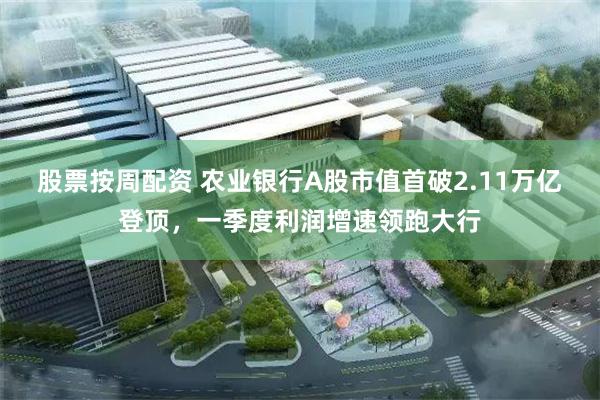 股票按周配资 农业银行A股市值首破2.11万亿登顶，一季度利润增速领跑大行