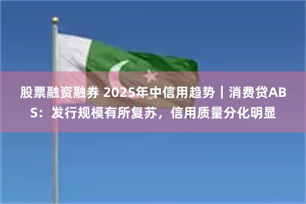 股票融资融券 2025年中信用趋势｜消费贷ABS：发行规模有所复苏，信用质量分化明显