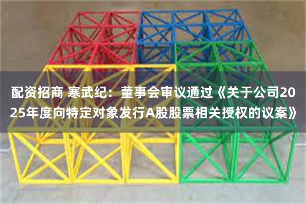 配资招商 寒武纪：董事会审议通过《关于公司2025年度向特定对象发行A股股票相关授权的议案》
